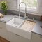 Alfi Brand 33 inch x 20 inch Workstation Double Bowl Step Rim Fireclay Farm Sink w Accessories ABFS3320D-W - alternate 3